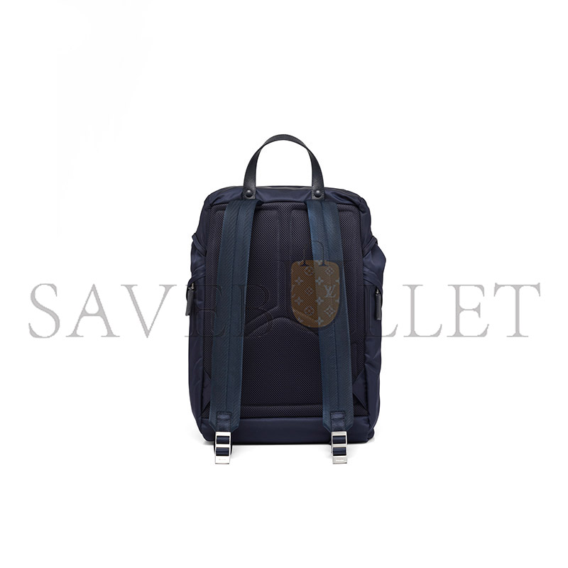 PRADA RE-NYLON AND SAFFIANO LEATHER BACKPACK 2VZ135 (45*27*17cm) 
